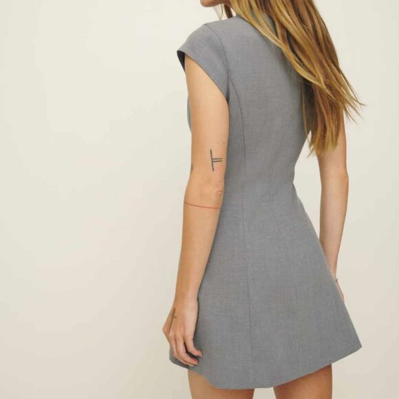 Reformation Gray Mini Dress - Picture 3 of 8